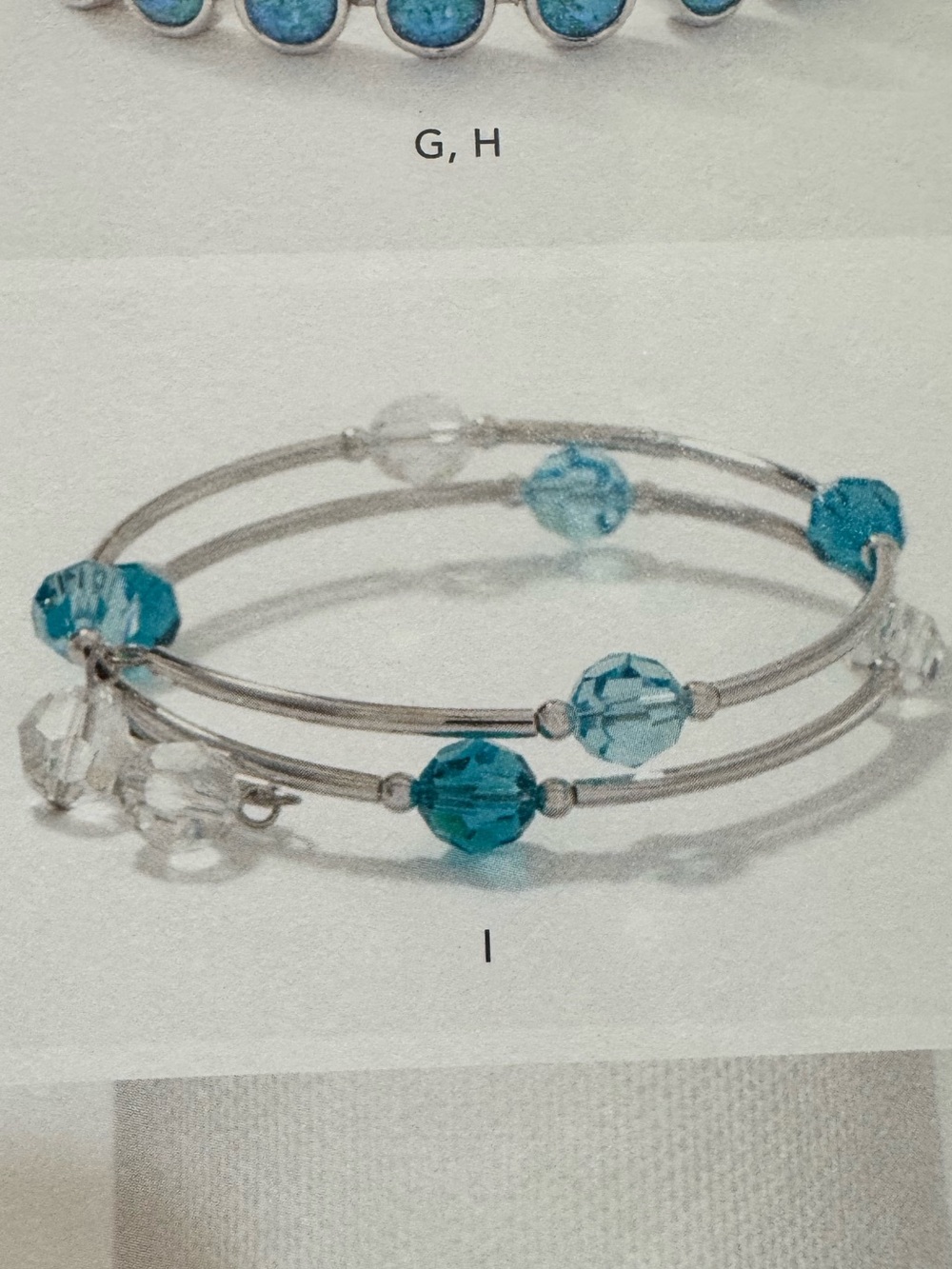 Touchstone Crystal by Swarovski, Wind Up Bracelet, Blue, New in Box